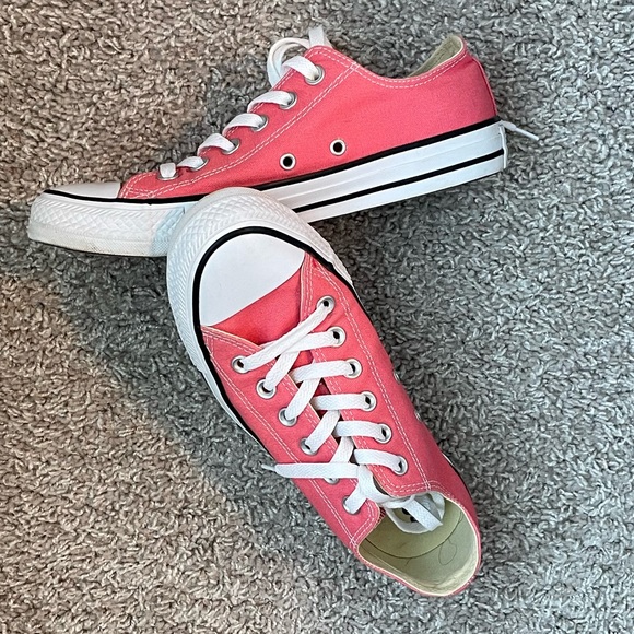 Coral Pink Converse All Star Sneakers 